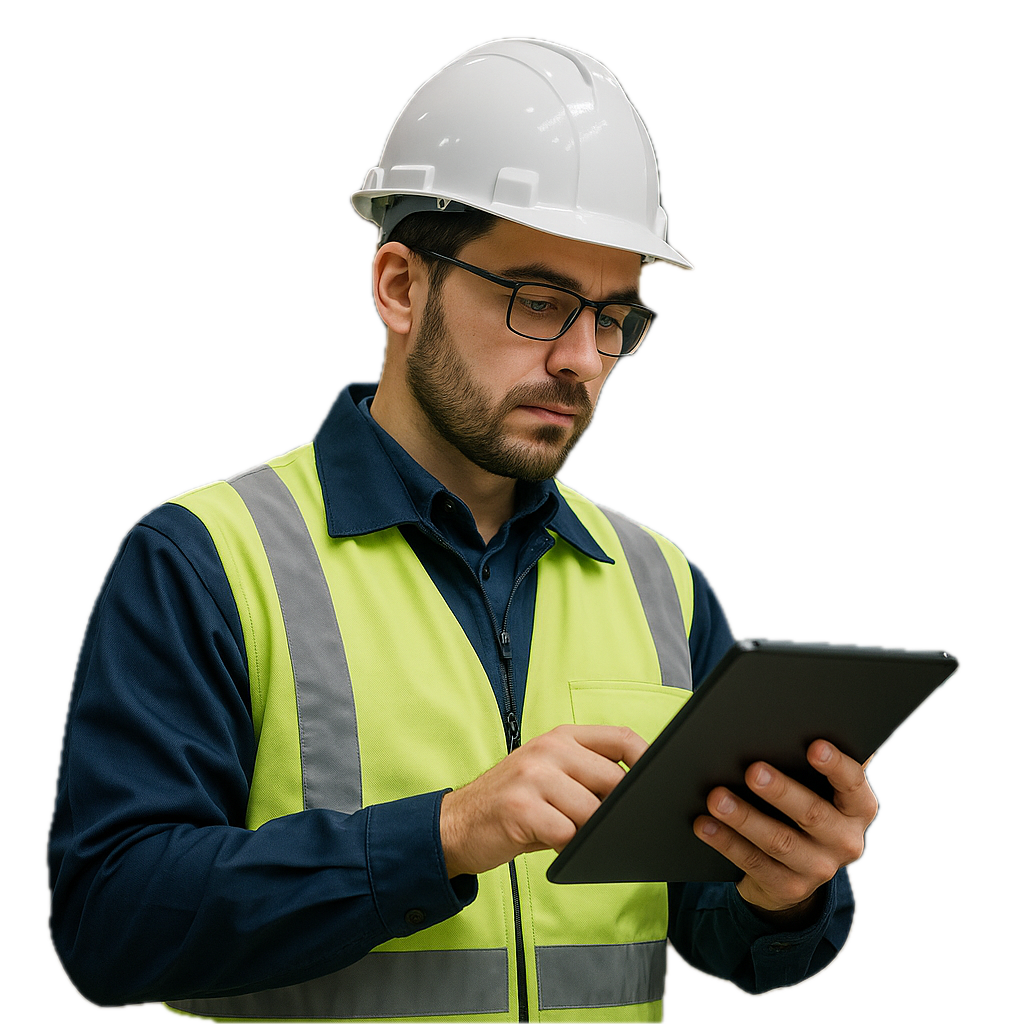 Engineer with Tablet